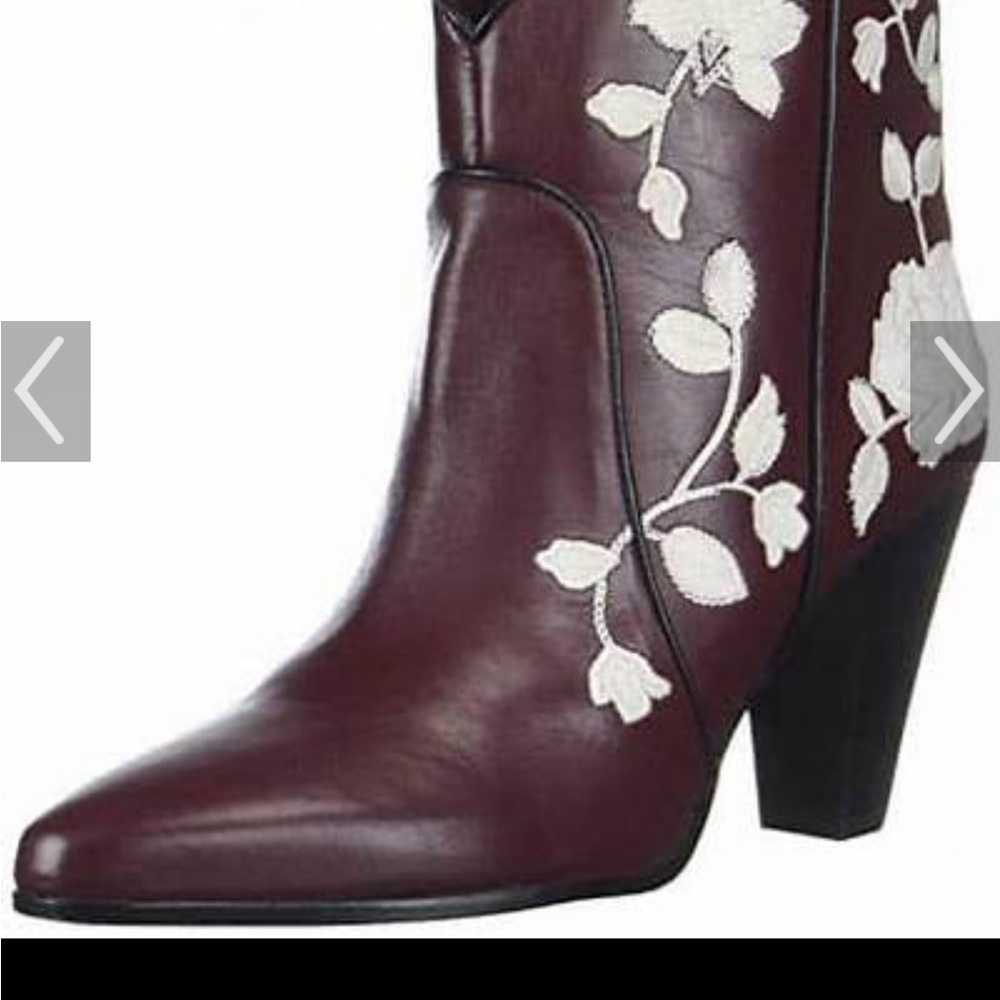 KATE SPADE NWOT womens dalton ankle boot burgundy 9.5 - Picture 3 of 10